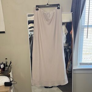 Abercrombie & Fitch Light Beige Maxi Skirt